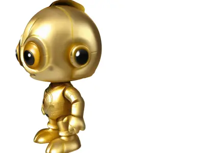 3PO Chibi 3D model