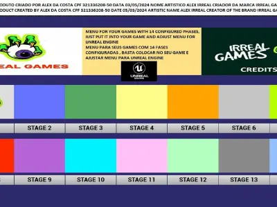 MENU FASE GAMES TO UNREAL ENGINE 3D model