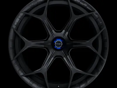 High-poly Brixton Forged MW03 wheel model  3D model