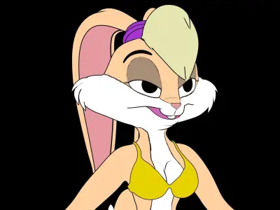 Lola Bunny Model Not 2D 3D model