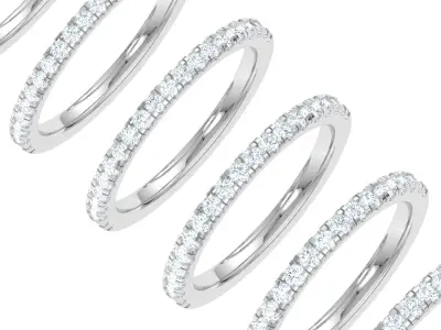 HALF ETERNITY BAND 3D print model