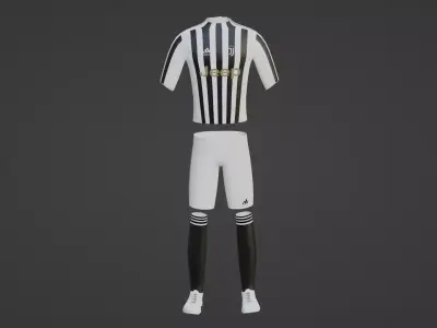 Juventus Sportwear Low-poly 3D model