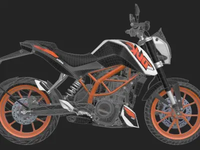 KTM Duke 200 BS3 3D model