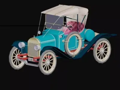 Herreshoff Runabout 1913 Low-poly 3D model