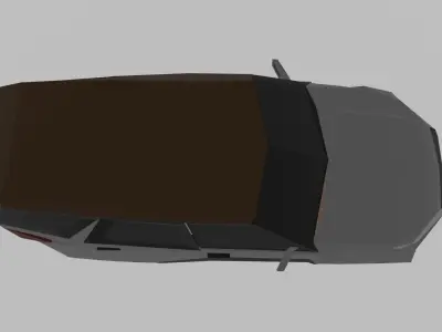 Land Rover Discovery 5 - The D Concept - Convertible Low-poly 3D model