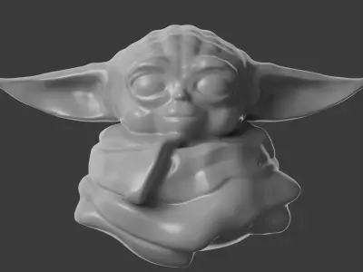 Baby Yoda Free 3D model