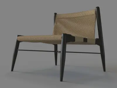 Wrap Jute Chair 3D model