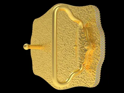 MYADDICTION Cowboy Belt Buckle 3D print model