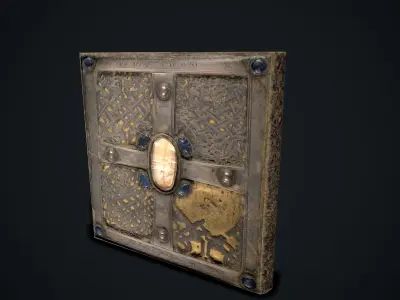 The Book Of Dimma - Holy Bible Low-poly 3D model