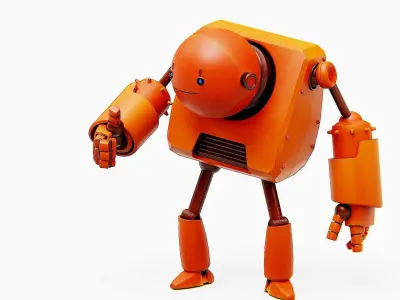 TOON BOT FOGH Rigged for Unreal Engine - Unity - MIXAMO  3D model