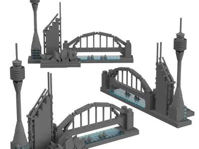 Lego Architecture Skyline - 21032 Sydney 3D model