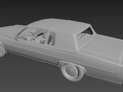 Cadillac FLeetwood Brougham Coupe 1983  3D print model