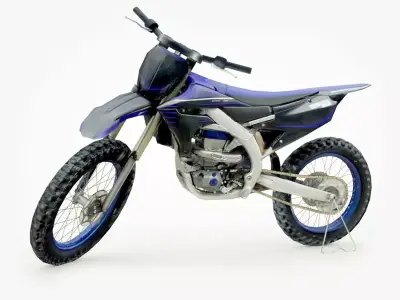 Yamaha YZ450F 2022 Low-poly 3D model
