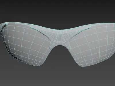 Uvex sportstyle 223 sunglasses Low-poly 3D model