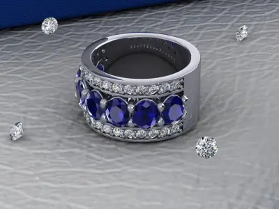 Wedding ring ready to print 3D print model