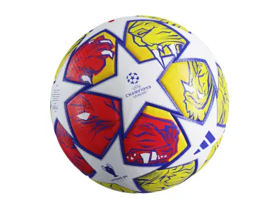 Adidas 2024 Champions League London Final Ball Low-poly 3D model