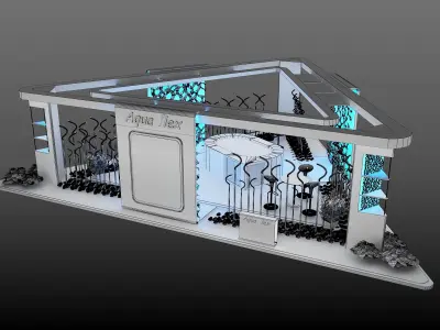 Booth Exhibition Stand a386  3D model