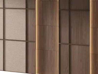 Decorative V75 Wall Panels 3D model