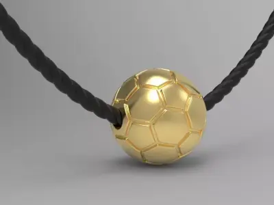 Football pendant 3D print model 3D print model