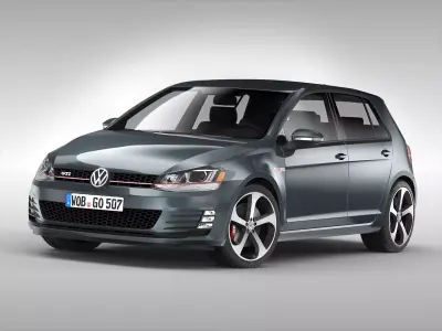 Volkswagen Golf GTI 2013 - 2017 3D model