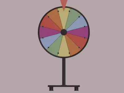 Spinning Wheel Low-poly 3D model
