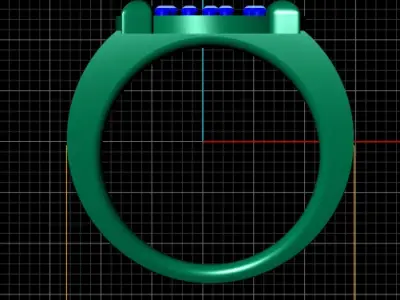 PUPPY FOOTPRINT PENDANT RING 3D PRINTABLE MODEL 3D print model