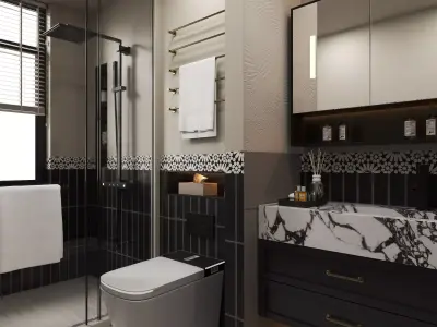 Bathroom 07 3D model