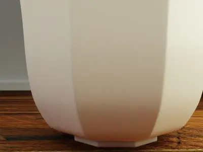 Decorative Porcelain Vase Low-poly 3D model