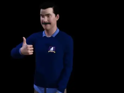 Ted Lasso Character Model 3D model