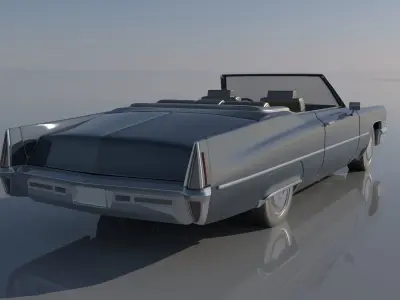 Cadillac Deville Convertible 1970 3D print model