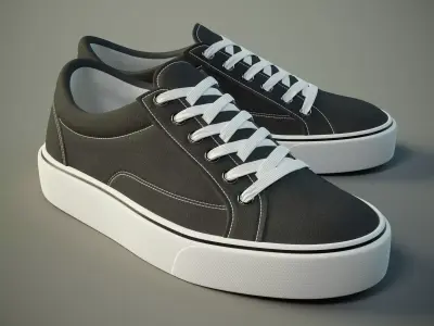 Shoes sneakers PBR Low-poly 3D model