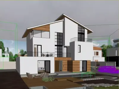 Modern Minimalist Villa 3D model