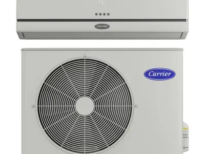 Carrier AIR CONDITIONER Low-poly 3D model