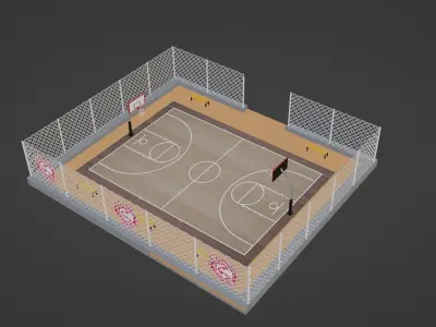 Basketball Stadium - Atlanta Hawks Low-poly 3D model