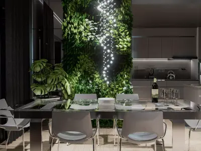 Modern living - C 3D model