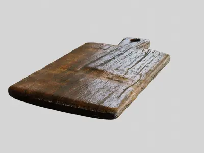 Wooden Chopping Board 3D model