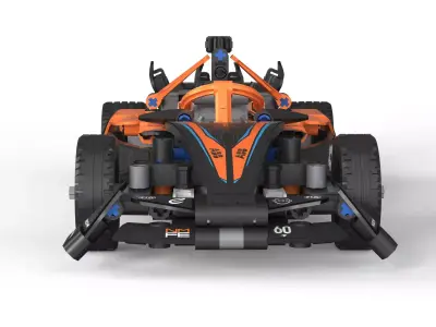 Neom Mclaren Formula E Race Car Low-poly 3D model