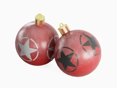 Christmas Tree Ornament 02 Low-poly 3D model