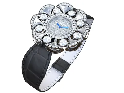 Bvlgari Divas Dream Watch 18 kt rose gold case Low-poly 3D model