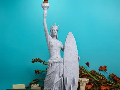 Statue of Liberty Incense holder - 3d print sTL 3D print model