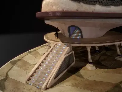 building 18 Low-poly 3D model