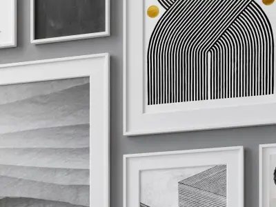 Photo Frames Set  88 3D model