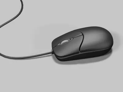Computer Mouse  Free low-poly 3D model