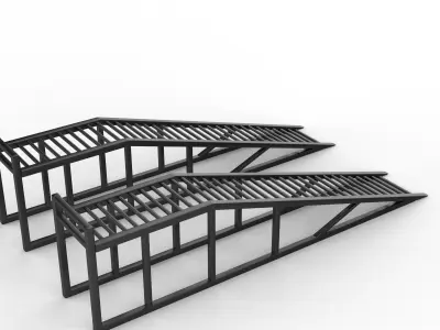 Metal Ramp 3D model