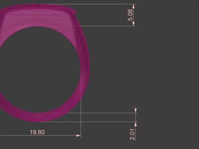 Wide Diamond Band Size 10 Gold Silver Platinum Luxury Jewelry 3D print model