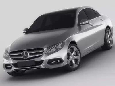 Mercedes C Class 2014 avantgarde 3D model
