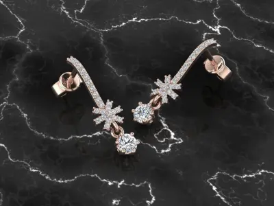 Jewelry Earring 3D print model