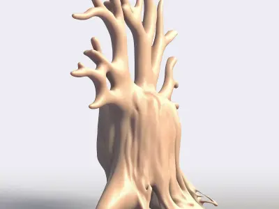 Spooky Haunted Tree Halloween  3D print model