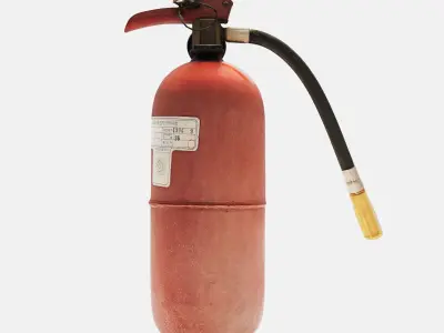 Fire extinguisher Low-poly 3D model