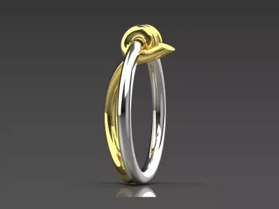 Modern Texture STL 3D gold Ring model gr0053 3D print model